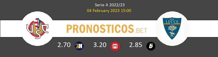 Cremonese vs Lecce Pronostico (7 Dic 2025) 1