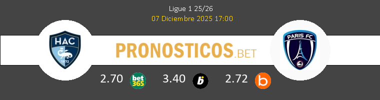 Le Havre vs Paris FC Pronostico (7 Dic 2025) 1