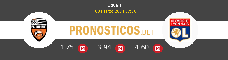 Lorient vs Olympique de Lyon Pronostico (7 Dic 2025) 1