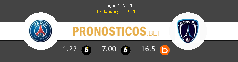 Paris Saint Germain vs Paris FC Pronostico (4 Ene 2026) 1