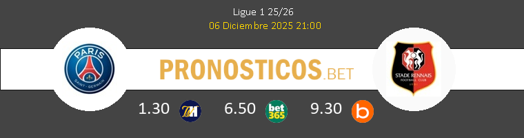 PSG vs Stade Rennais Pronostico (6 Dic 2025) 1