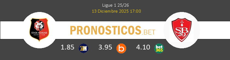 Stade Rennais vs Stade Brestois Pronostico (13 Dic 2025) 1 Stade Rennais vs Stade Brestois Pronostico (13 Dic 2025) 1