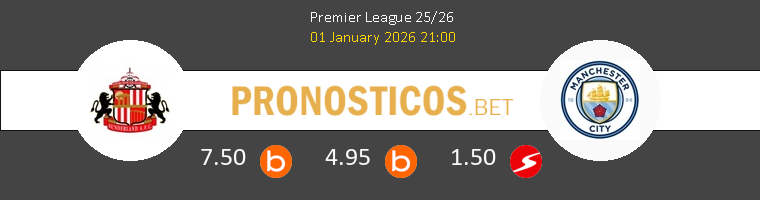 Sunderland vs Manchester City Pronostico (1 Ene 2026) 1