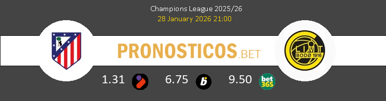 Atlético de Madrid vs FK Bodo Glimt Pronostico (28 Ene 2026) 1
