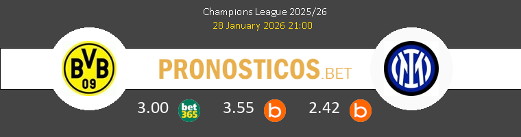 Dortmund vs Inter Pronostico (28 Ene 2026) 1