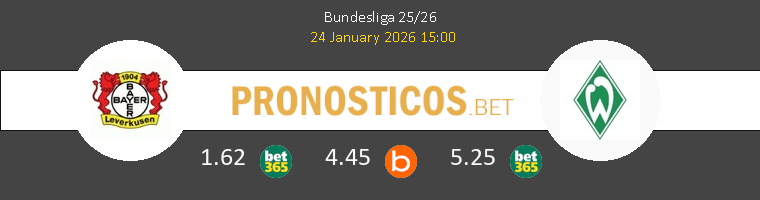 Leverkusen vs Werder Bremen Pronostico (24 Ene 2026) 1