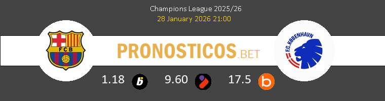 Barcelona vs Kobenhavn Pronostico (28 Ene 2026) 1