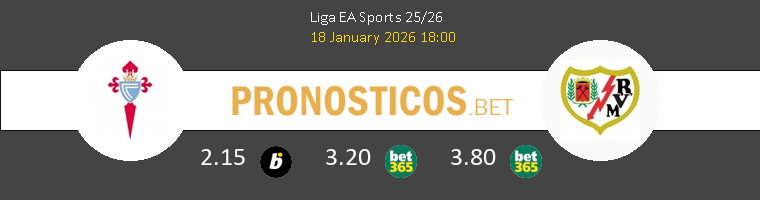 Celta vs Rayo Vallecano Pronostico (18 Ene 2026) 1