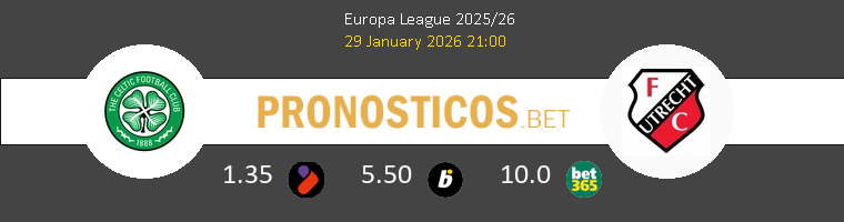 Celtic vs Utrecht Pronostico (29 Ene 2026) 1