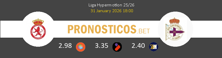 Cultural Leonesa vs Deportivo Pronostico (31 Ene 2026) 1 Cultural Leonesa vs Deportivo Pronostico (31 Ene 2026) 1