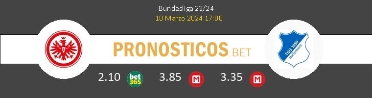 Eintracht Frankfurt vs Hoffenheim Pronostico (24 Ene 2026) 1