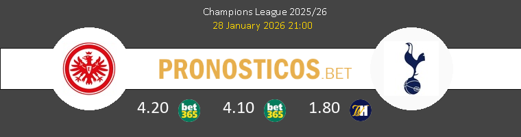 Eintracht Frankfurt vs Tottenham Hotspur Pronostico (28 Ene 2026) 1 Eintracht Frankfurt vs Tottenham Hotspur Pronostico (28 Ene 2026) 1
