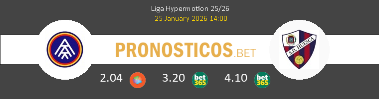 FC Andorra vs Huesca Pronostico (25 Ene 2026) 1