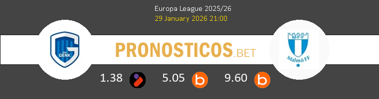 Genk vs Malmö Pronostico (29 Ene 2026) 1