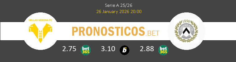Hellas Verona vs Udinese Pronostico (26 Ene 2026) 1 Hellas Verona vs Udinese Pronostico (26 Ene 2026) 1