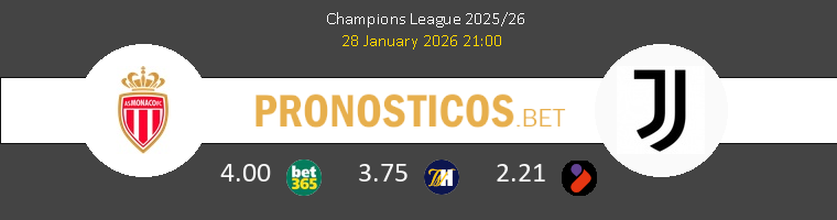 Monaco vs Juventus Pronostico (28 Ene 2026) 1 Monaco vs Juventus Pronostico (28 Ene 2026) 1