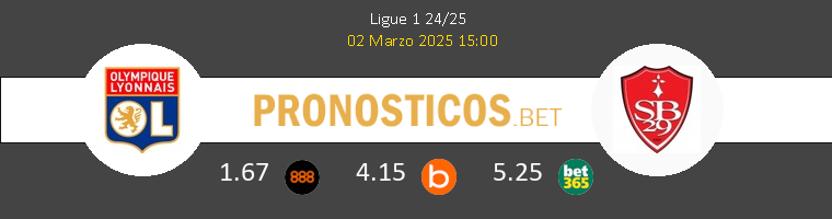 Lyon vs Stade Brestois Pronostico (18 Ene 2026) 1