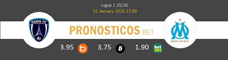 Paris FC vs Olympique Marseille Pronostico (31 Ene 2026) 1