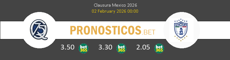 Querétaro vs Pachuca Pronostico (2 Feb 2026) 1