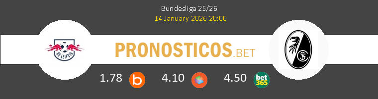 RB Leipzig vs SC Freiburg Pronostico (14 Ene 2026) 1