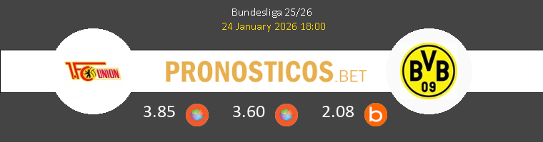Union Berlin vs Dortmund Pronostico (24 Ene 2026) 1