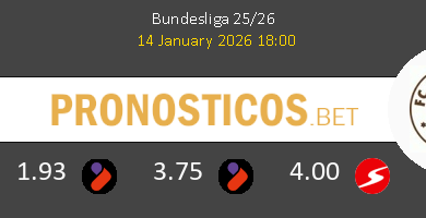 Wolfsburgo vs FC St Pauli Pronostico (14 Ene 2026) 4