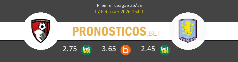 Bournemouth vs Aston Villa Pronostico (7 Feb 2026) 1