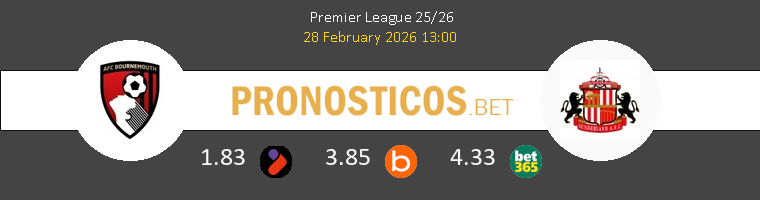Bournemouth vs Sunderland Pronostico (28 Feb 2026) 1
