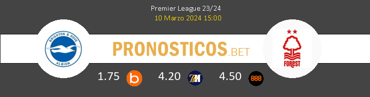 Brighton vs Nottingham Forest Pronostico (1 Mar 2026) 1