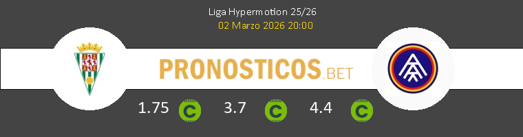Córdoba vs FC Andorra Pronostico (2 Mar 2026) 1 Córdoba vs FC Andorra Pronostico (2 Mar 2026) 1