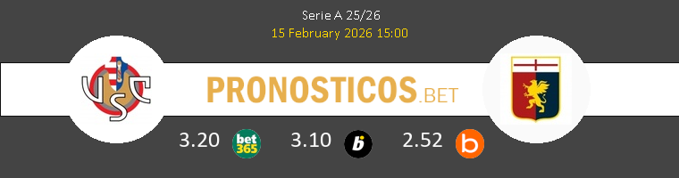 Cremonese vs Génova Pronostico (15 Feb 2026) 1