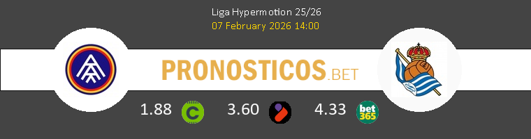 FC Andorra vs R. Sociedad B Pronostico (7 Feb 2026) 1