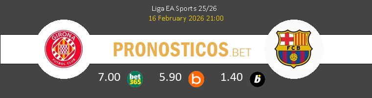 Girona vs Barcelona Pronostico (16 Feb 2026) 1