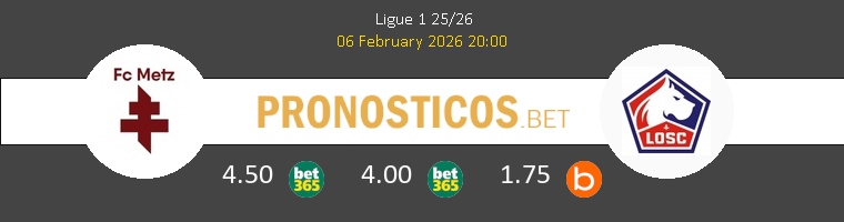Metz vs Lille Pronostico (6 Feb 2026) 1