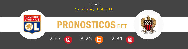 Olympique Lyonnais vs Niza Pronostico (15 Feb 2026) 1