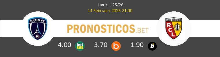Paris FC vs Lens Pronostico (14 Feb 2026) 1
