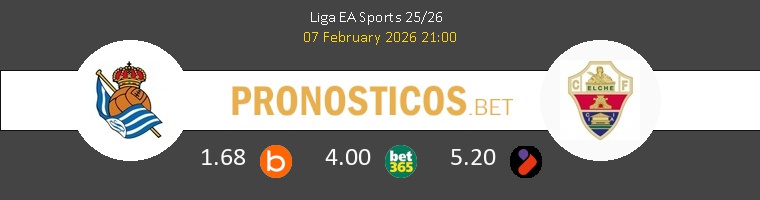 Real Sociedad vs Elche Pronostico (7 Feb 2026) 1