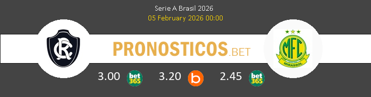 Remo vs Mirassol FC Pronostico (5 Feb 2026) 1