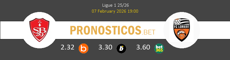 Stade Brestois vs Lorient Pronostico (7 Feb 2026) 1