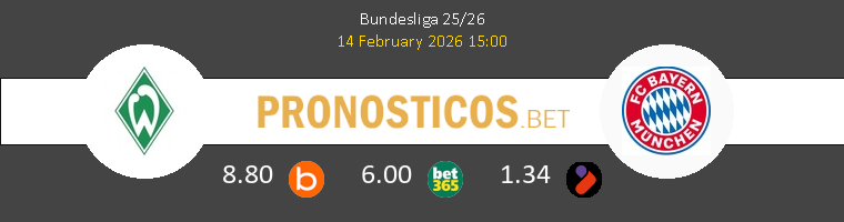 Werder Bremen vs Bayern Munich Pronostico (14 Feb 2026) 1