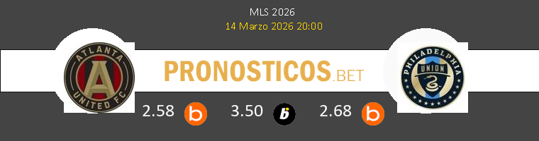 Atlanta United vs Philadelphia Union Pronostico (14 Mar 2026) 1 Atlanta United vs Philadelphia Union Pronostico (14 Mar 2026) 1