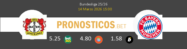 Bayer Leverkusen vs Bayern Munchen Pronostico (14 Mar 2026) 1 Bayer Leverkusen vs Bayern Munchen Pronostico (14 Mar 2026) 1