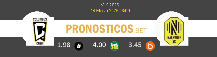 Columbus Crew vs Nashville SC Pronostico (14 Mar 2026) 1 Columbus Crew vs Nashville SC Pronostico (14 Mar 2026) 1