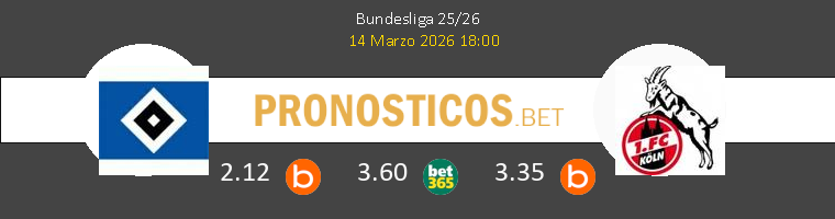 Hamburger SV vs Koln Pronostico (14 Mar 2026) 1 Hamburger SV vs Koln Pronostico (14 Mar 2026) 1
