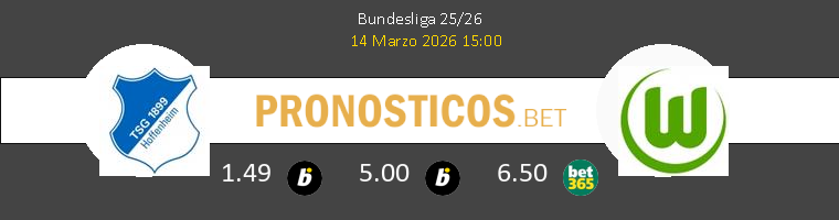 Hoffenheim vs Wolfsburgo Pronostico (14 Mar 2026) 1