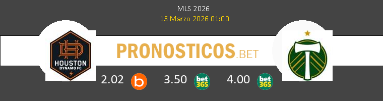Houston Dynamo vs Portland Timbers Pronostico (15 Mar 2026) 1