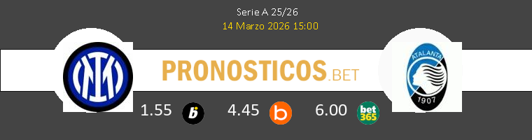 Inter vs Atalanta Pronostico (14 Mar 2026) 1