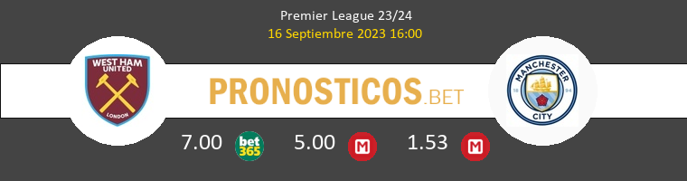 West Ham vs Manchester City Pronostico (14 Mar 2026) 1 West Ham vs Manchester City Pronostico (14 Mar 2026) 1