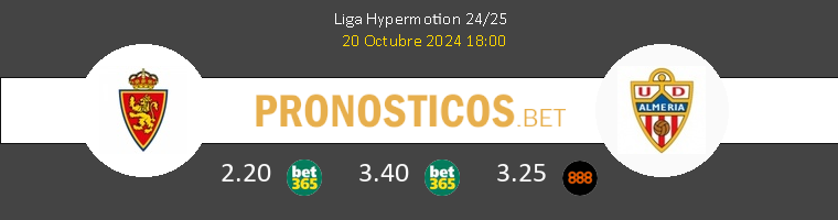 Zaragoza vs Almería Pronostico (14 Mar 2026) 1 Zaragoza vs Almería Pronostico (14 Mar 2026) 1