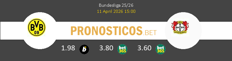 Dortmund vs Bayer Leverkusen Pronostico (11 Abr 2026) 1